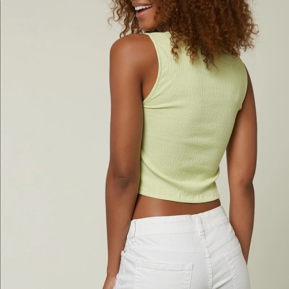 O’Neill Barkley Knit Tie Mint Tank Top - Picture 4 of 9